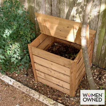 Eco-friendly Wooden 90-gallon Compost Bin For Sustainable Gardening