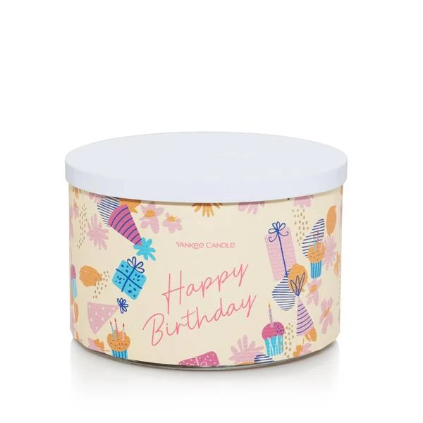 3-wick Happy Birthday Novelty Candle - Perfect Gift For Celebrations