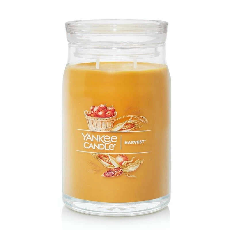 Harvest 20 Ounce Signature Large Candle Jar - Multicolor