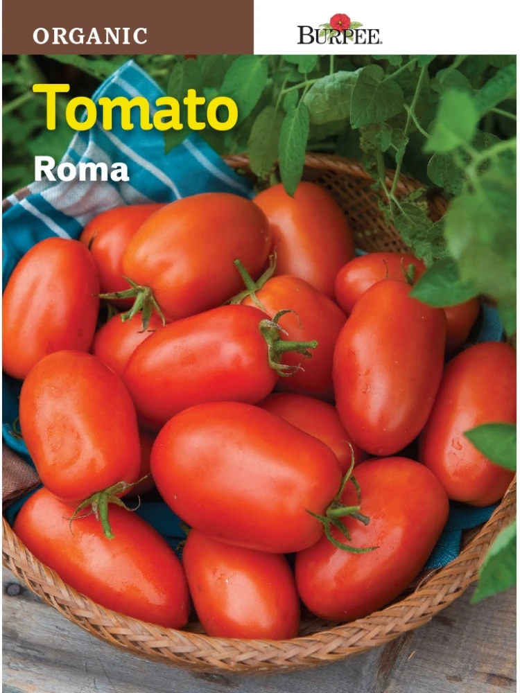 Organic Roma Tomato Seeds - Heirloom Variety For Home Gardening