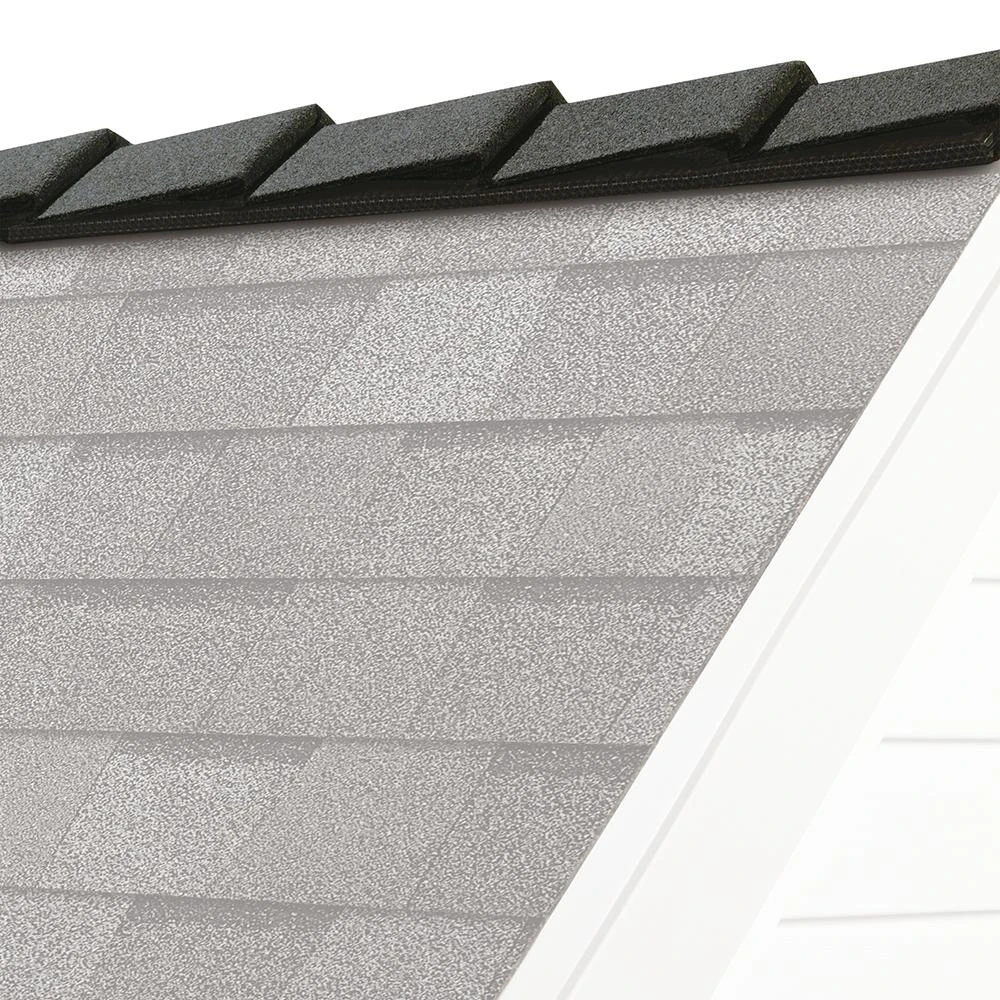 Decoridge 8 In. Estate Gray Hip And Ridge Asphalt Roofing Shingles - 20 Linear Feet