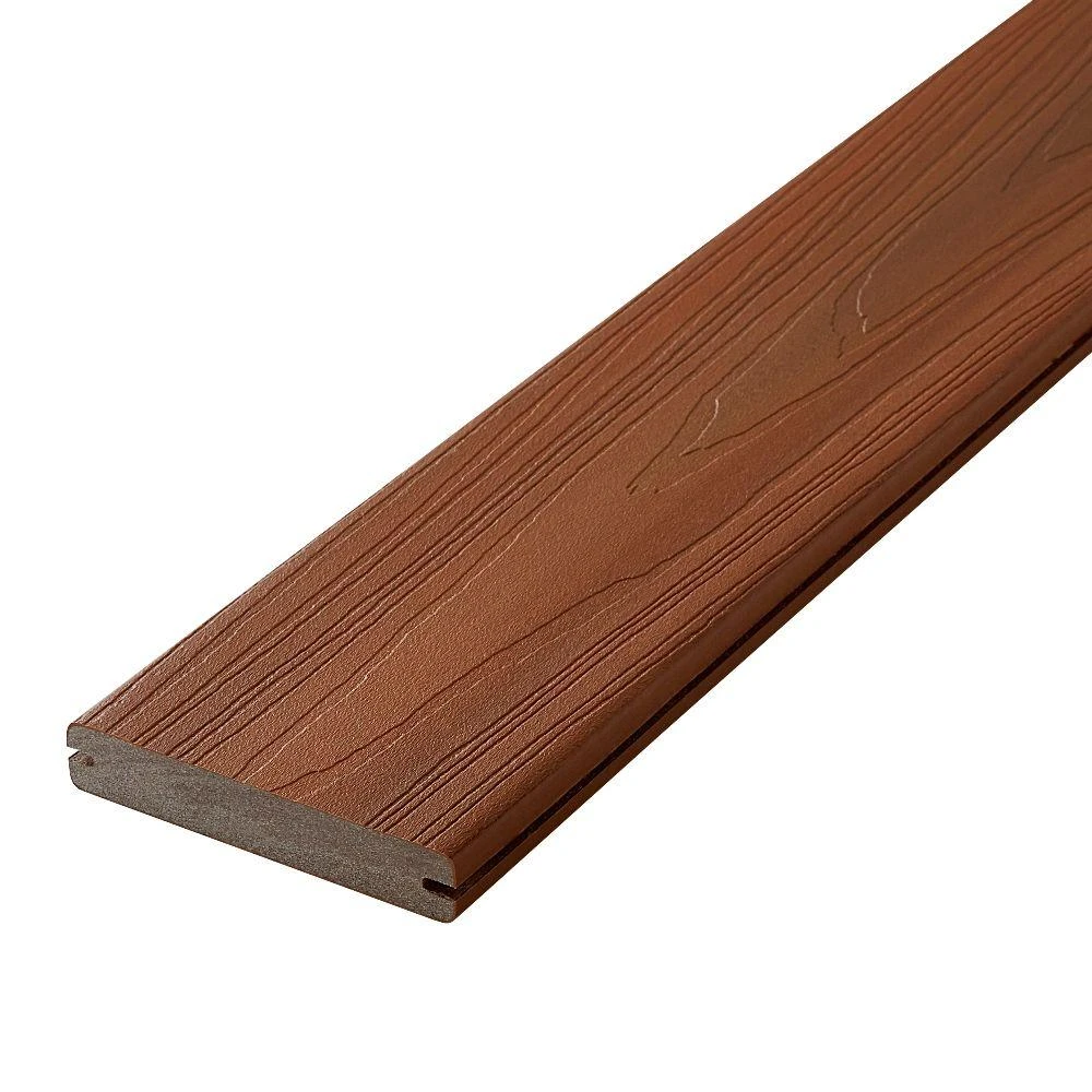 Horizon 15/16 In. X 5-1/4 In. X 20 Ft. Ipe Grooved Edge Capped Composite Decking Board