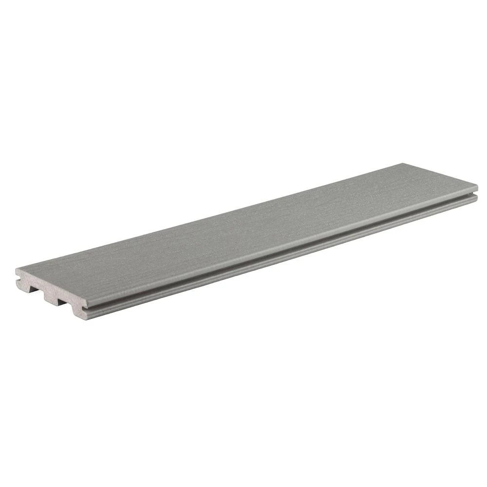 Terrain Collection 47/50 In. X 5-9/25 In. X 20 Ft. Stone Ash Grooved Capped Composite Decking Board