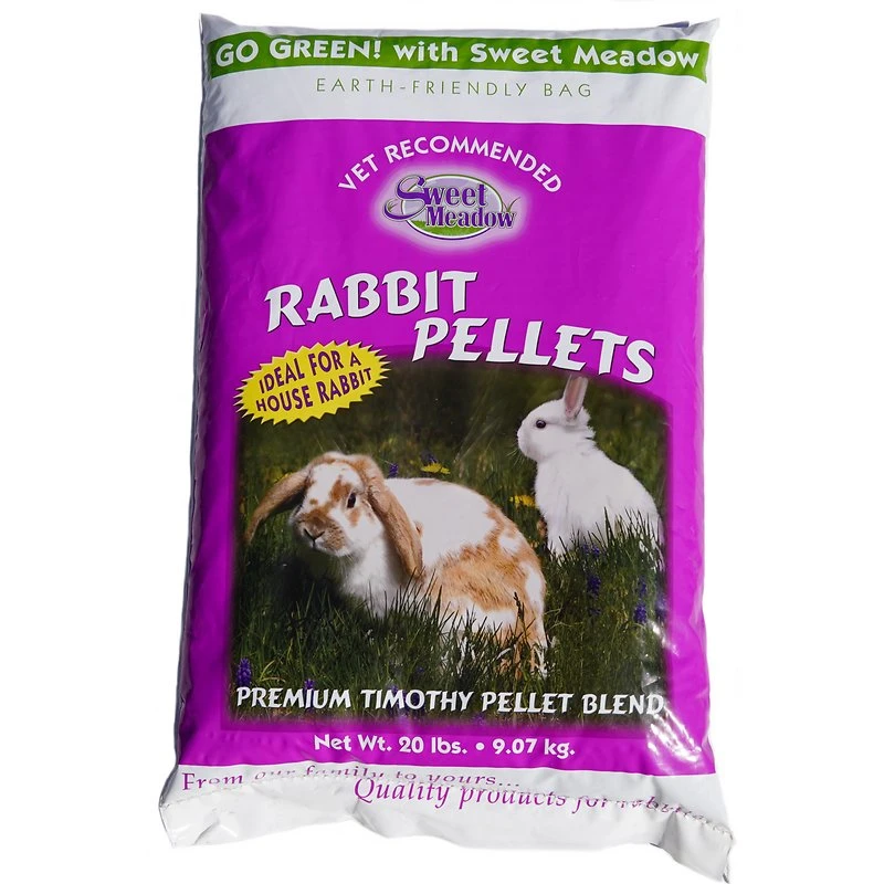 Timothy Rabbit Food Pellets, 20 Pound Premium Blend For Active Rabbits