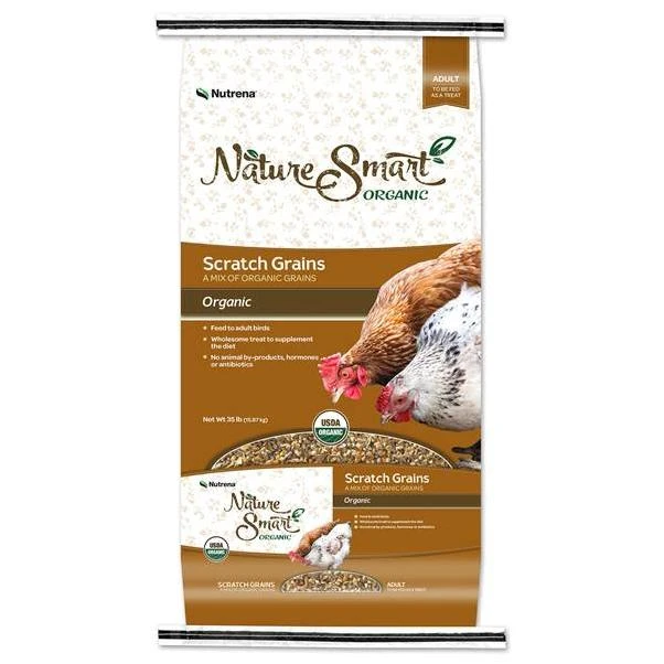 Nature Smart Organic Scratch Feed For Poultry, 50 Lb Bag