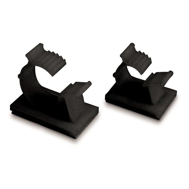 1 In. L Black Plastic Kwik Clip For Cable Management