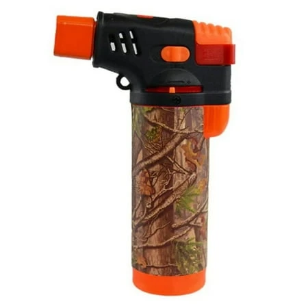 Torch Lighter Refillable Butane With Adjustable Flame And Safety Lock