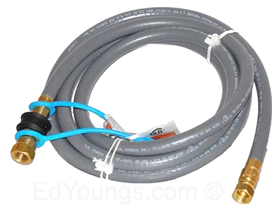 99263 10 Foot 3/8 Inch Natural Gas Hose Kit With Quick Disconnect Fitting