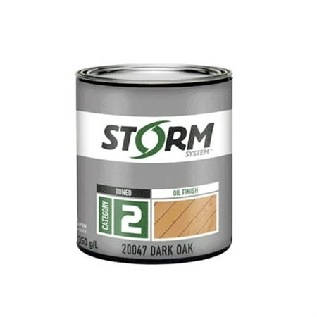 200474 Quart Storm Cat 2 Exterior Oil Stain-toned Dark Oak For Wood Protection