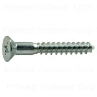 16 X 2 Zinc Phillips Flat Wood Screws - Durable And Versatile Fasteners