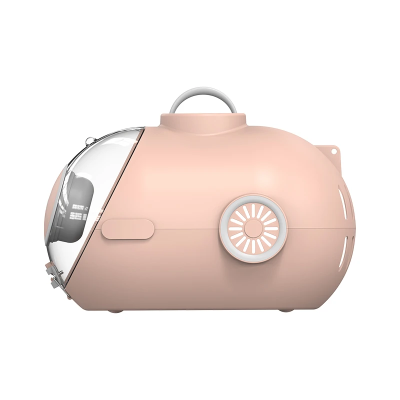  Luxury Submarine Pet Carrier, Airline-approved, Pink, 19x13x12 In