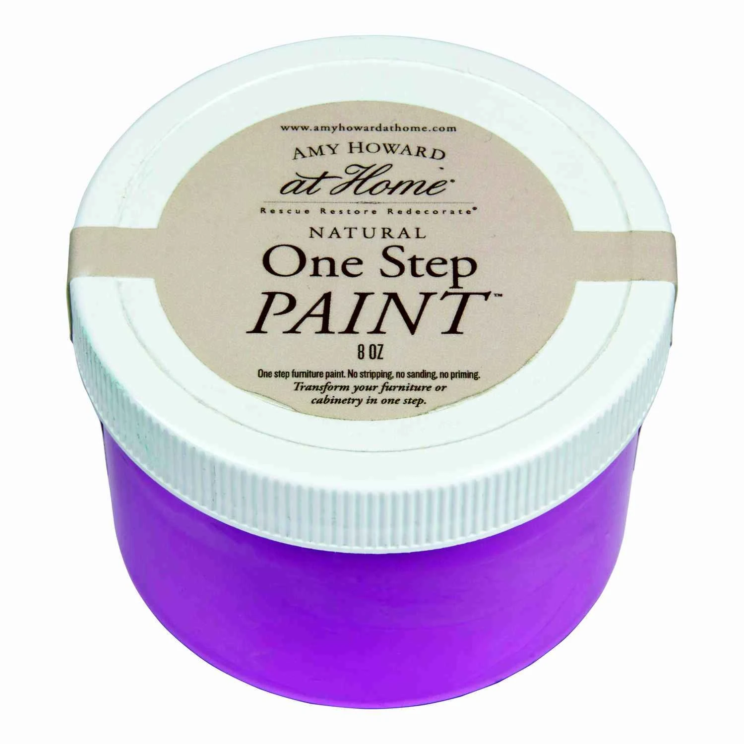 Flat Chalky Finish Orchid One Step Paint 8 Oz. - Versatile Water-based Formula