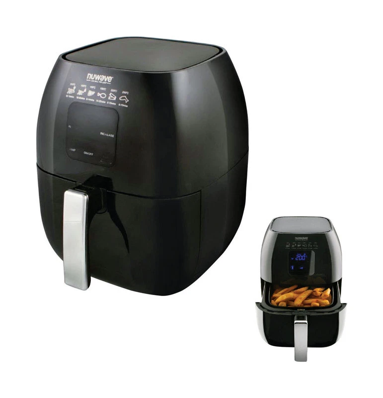 Brio Black 3 Quart Digital Air Fryer Model 36001 With Advanced Features