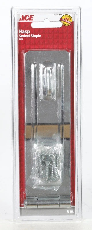 Zinc 6 Inch Swivel Staple Safety Hasp For Secure Applications