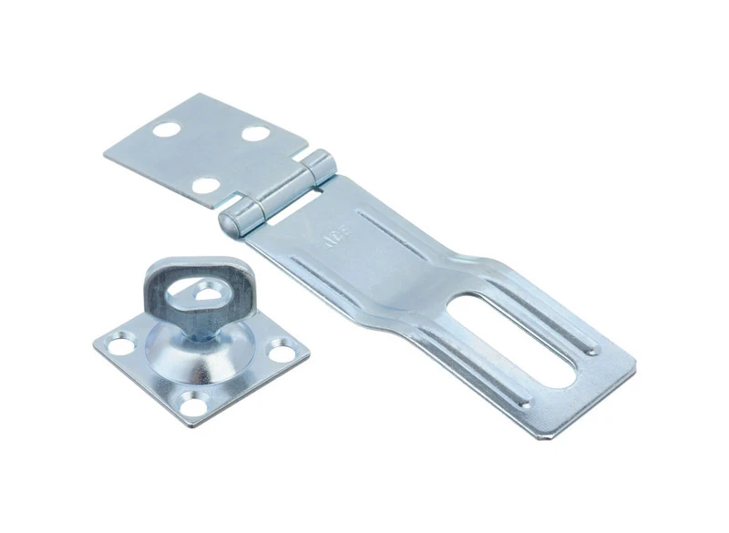 Zinc 4-1/2 In. L Swivel Staple Safety Hasp For Secure Applications