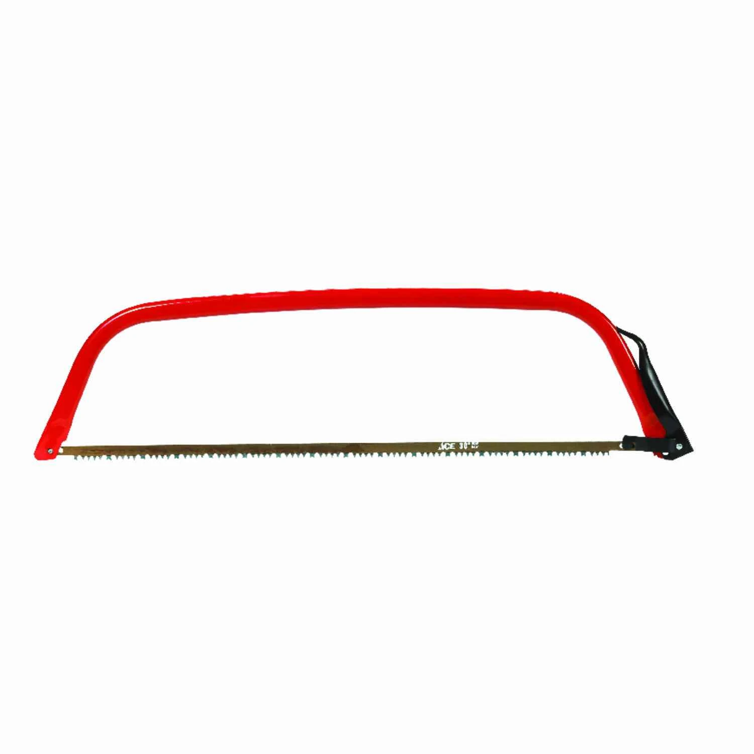 30 In. Carbon Steel Raker Tooth Bow Saw With Triple Teeth Blade