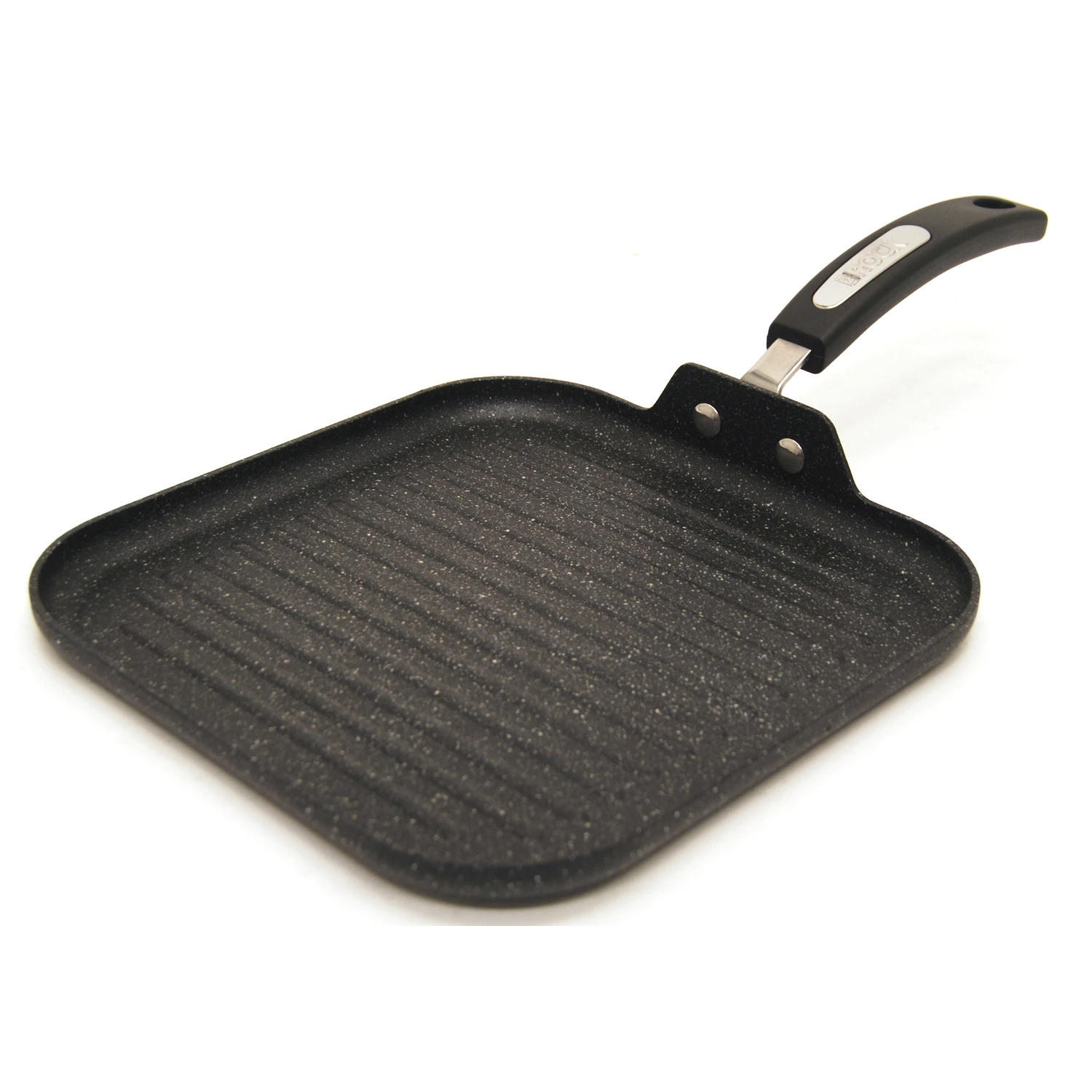 The Rock 10 Inch Aluminum Grill Pan With Bakelite Handle - Black