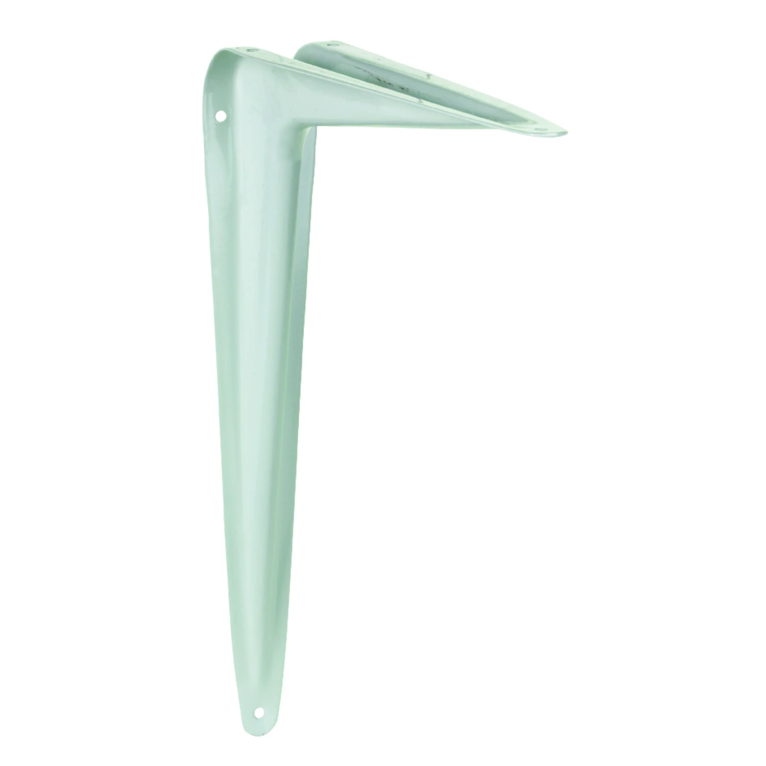 White Steel Shelf Support 18 Gauge 10 Inch Length 100 Pound Capacity