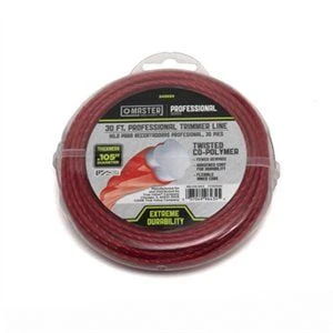 String Grass Trimmer Line, Best, Orange Red, .105 In. Dia. x 30 Ft., 2 Refills