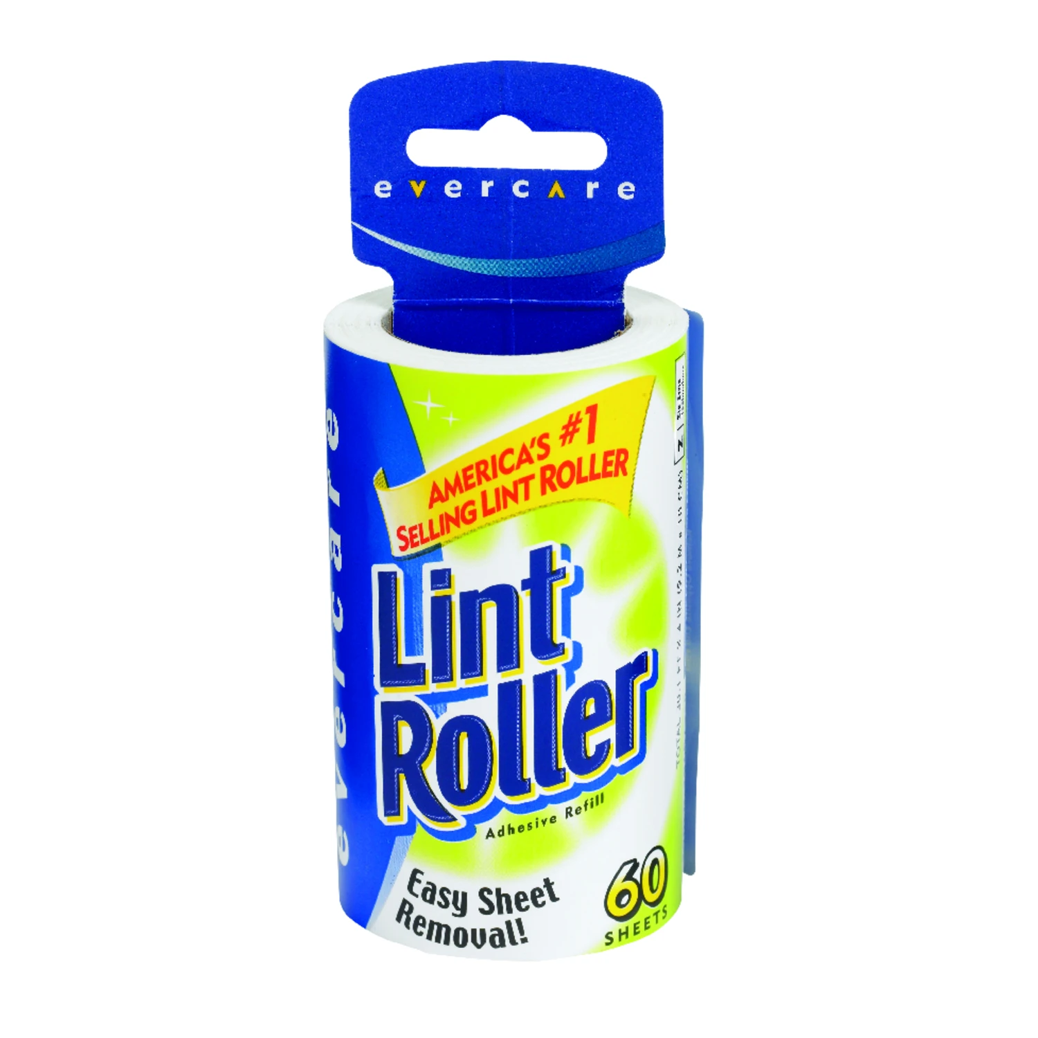 Paper Lint Roller With 60 Sheets, Model 1062, Reusable Cover