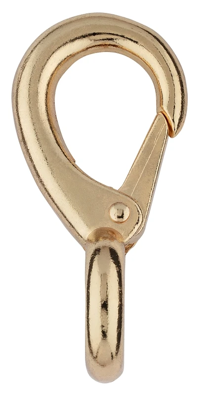 Boat Snap With Fixed Round Eye, 3/4 X 3-13/16 In, Zinc Bronze