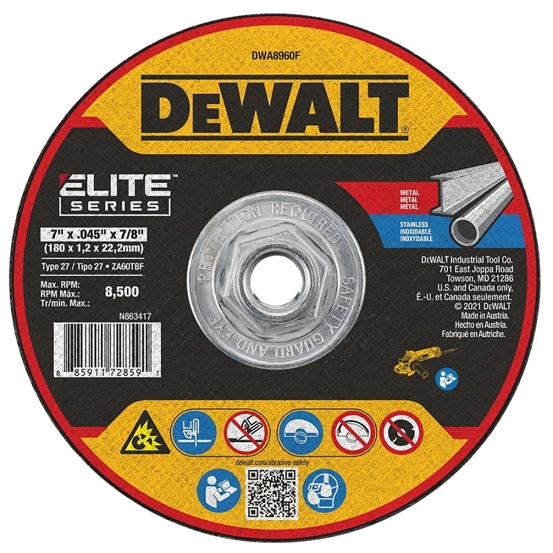 Elite Series 7 Inch Cutting Wheel Type 27 For Metal Cutting