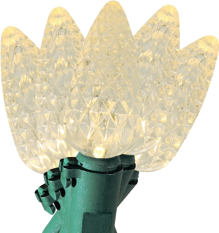 V47829-49 Led Christmas Light Set, 50 Warm White Lamps, 13.58 Ft Length