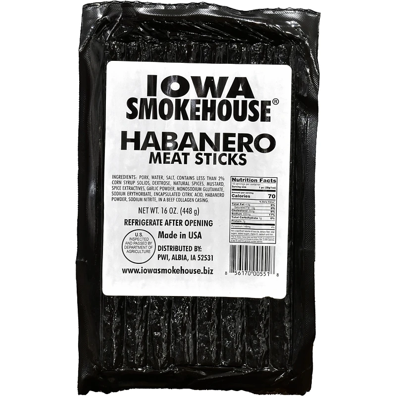 Is-16msh Habanero Meat Stick, 16 Ounce Package