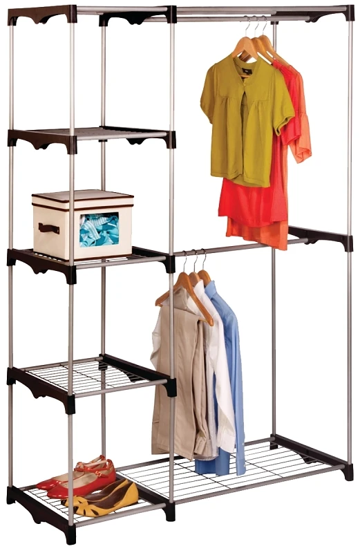 Freestanding Double Rod Closet Organizer - Model Wrd-09305