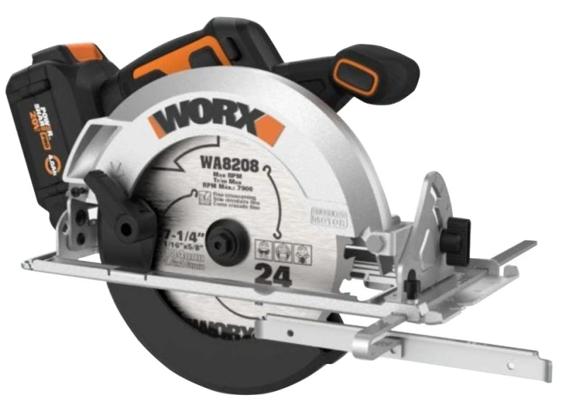 20v Cordless Circular Saw With 7-1/4 Inch Blade And Battery Included