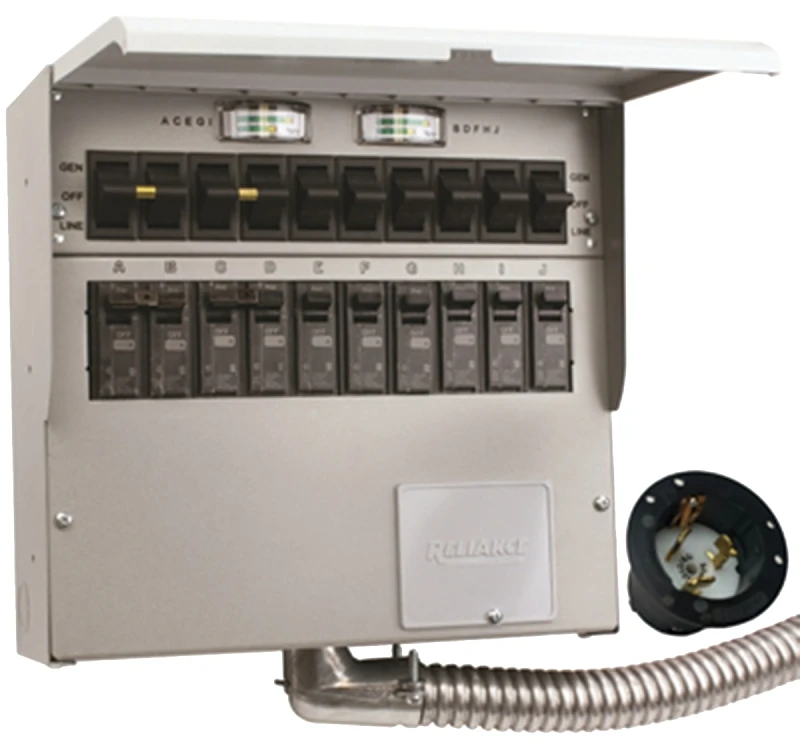 Reliance Pro/tran 2 Outdoor Transfer Switch 10 Circuit 50 Amp Model R510a