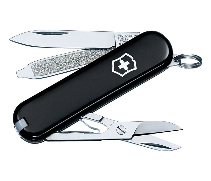 Classic Sd Black Stainless Steel 2.25 In. Pocket Knife With 7 Functions