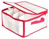 Dyno Seasonal Solutions St. Nick's Choice Zip Up 32 Count Ornament Storage Container