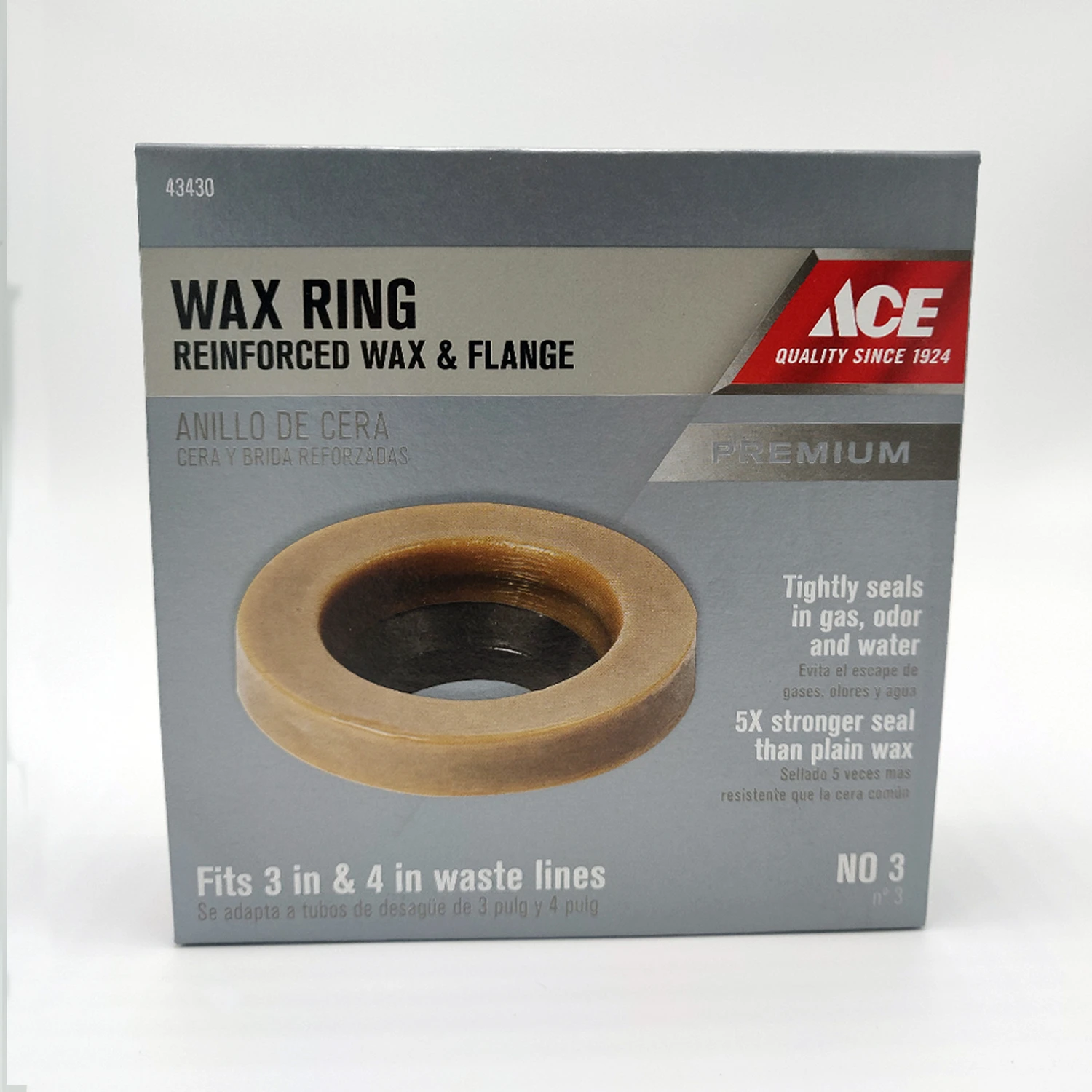 Wax Ring With Flange For 3 Inch And 4 Inch Waste Lines - Model 004495-12