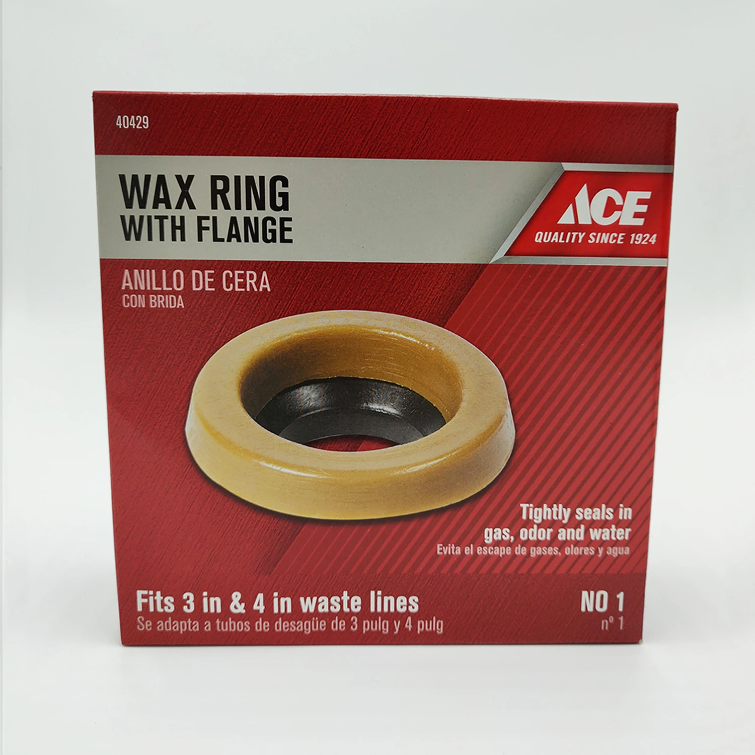 Wax Ring With Flange For Toilet Bowl Gasket Repair - Model 001395