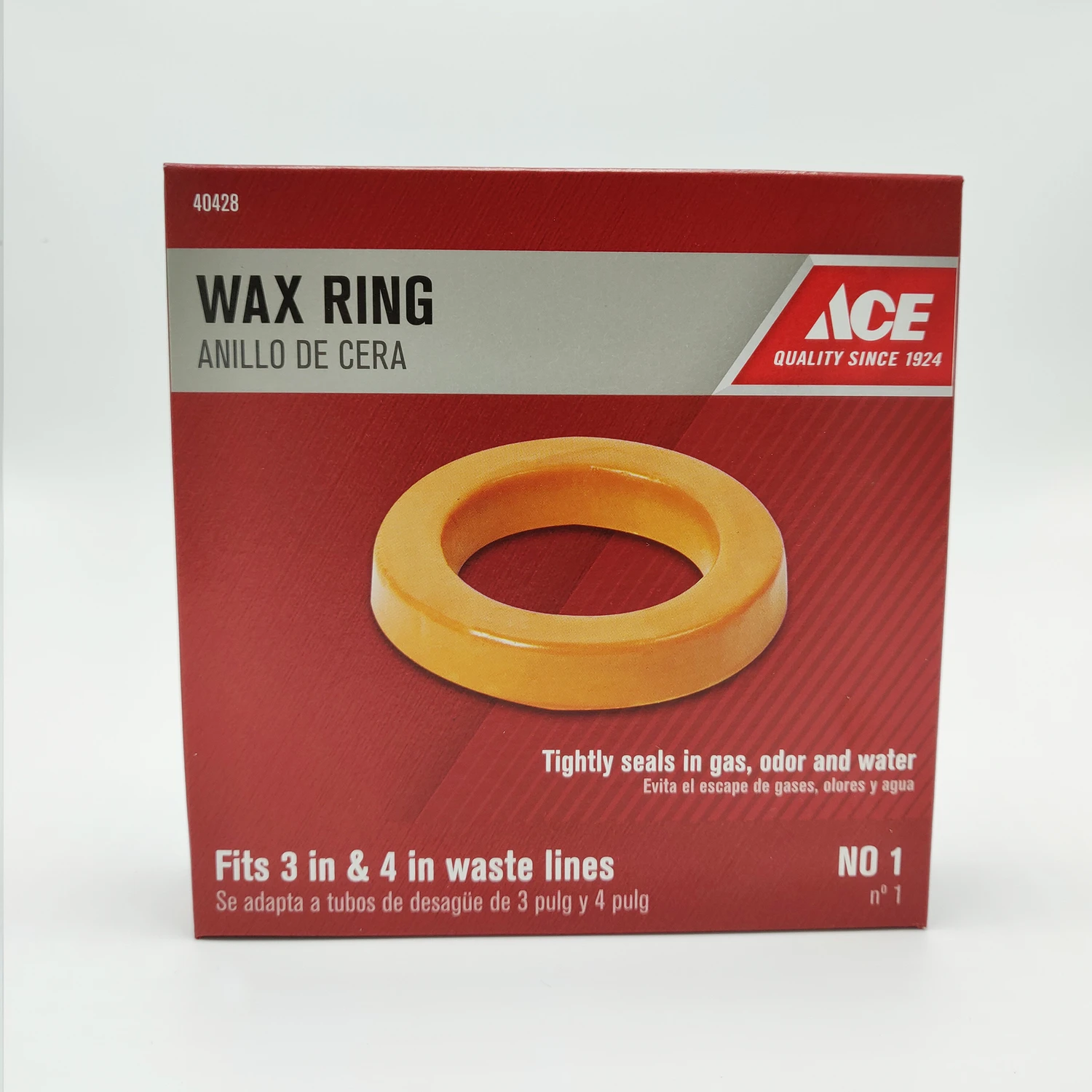 Wax Ring For Toilets - Fits 3 Inch And 4 Inch Waste Lines