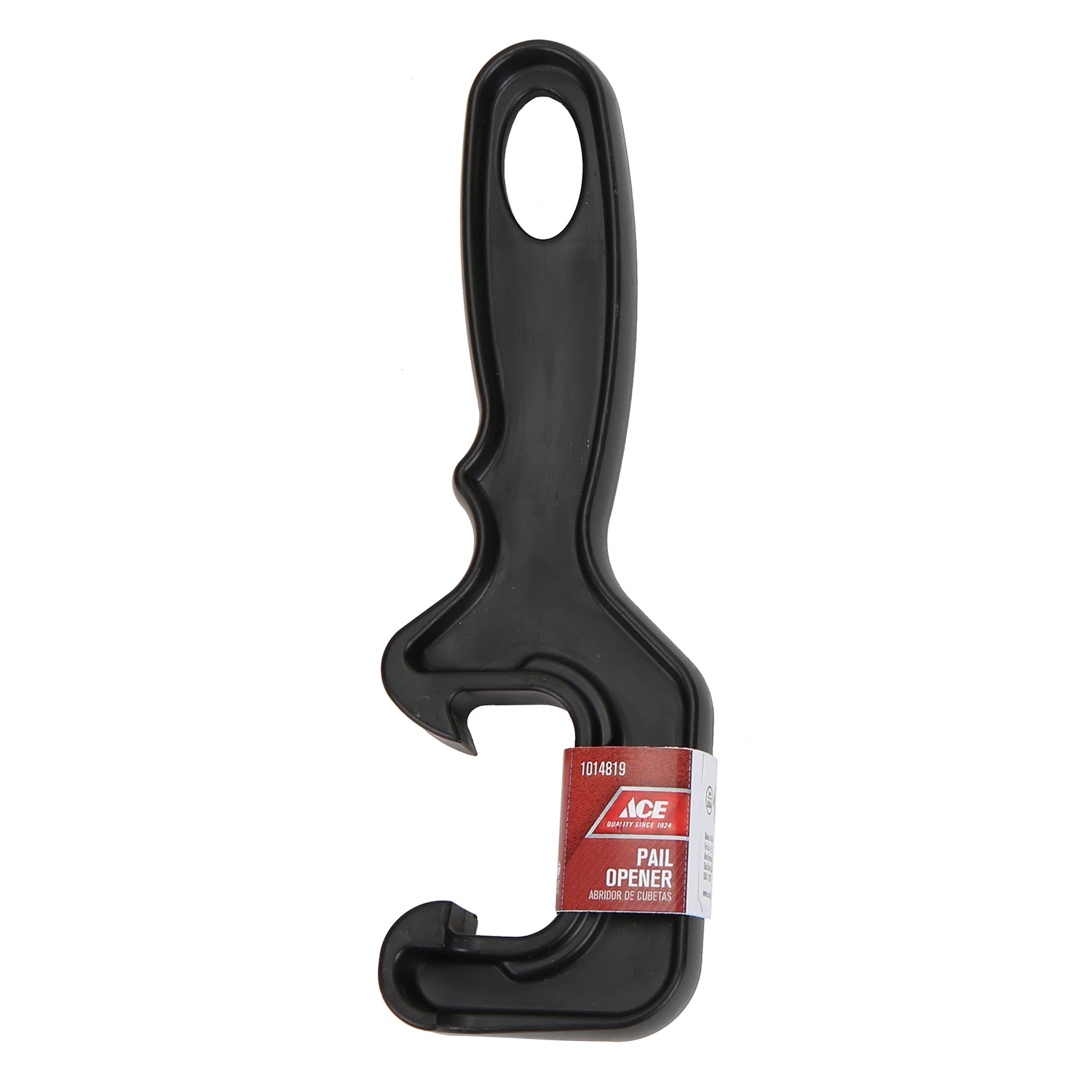 2.5 In. W X 8 In. L Black Plastic Pail Lid Opener For Easy Access