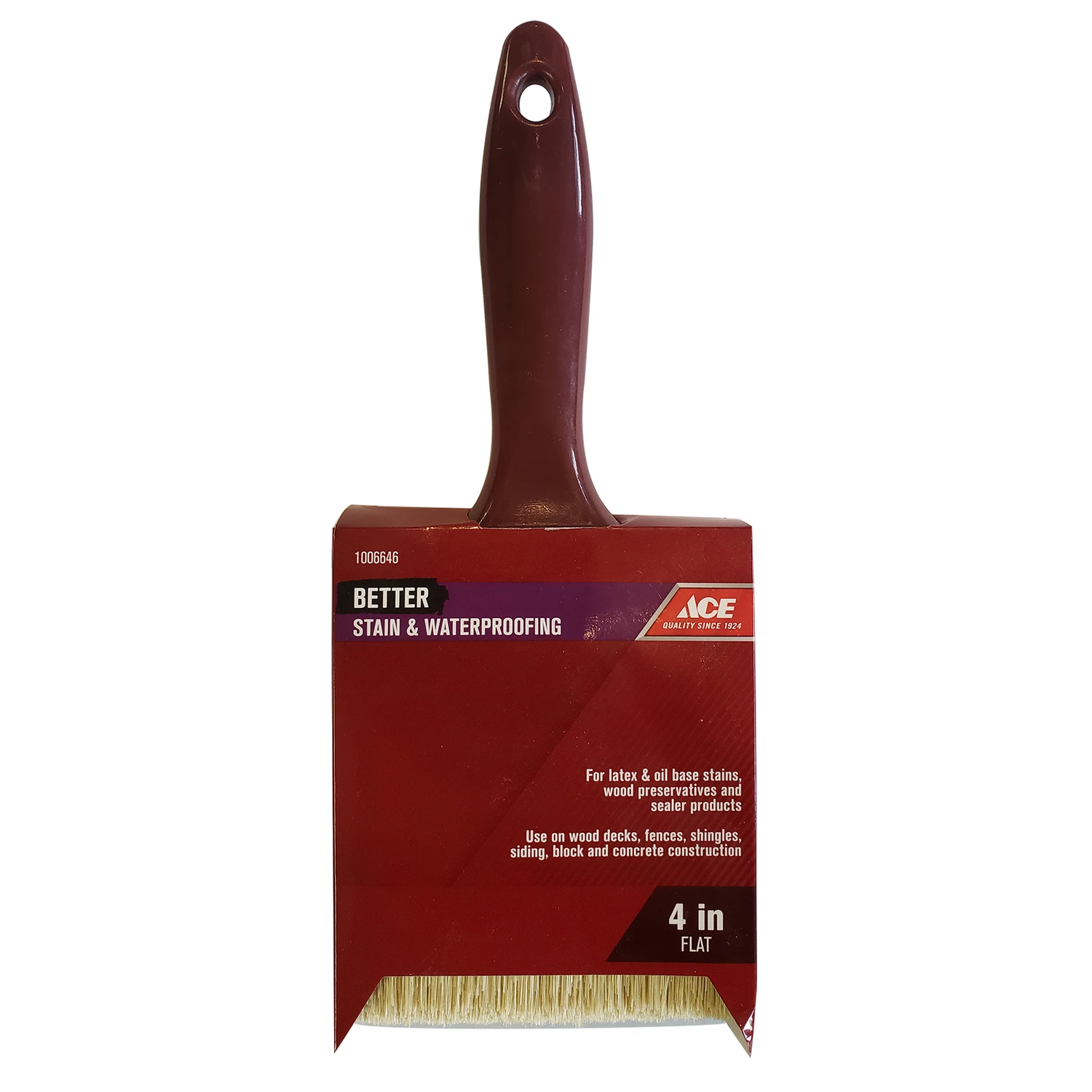 ACE STAIN BRUSH FLAT 4"