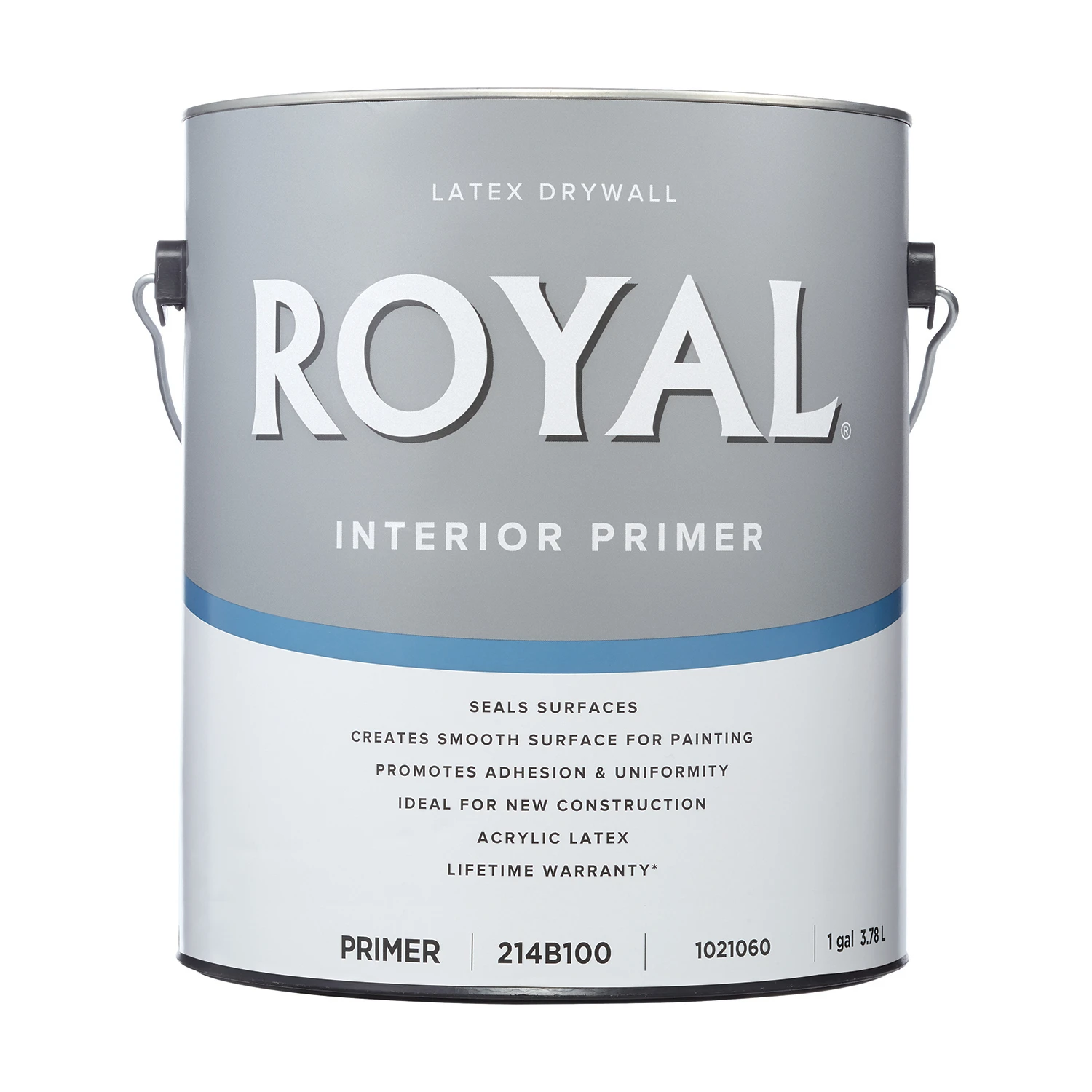 Royal Primer Flat Latex Drywall Primer 1 Gallon For Smooth Finish Coats