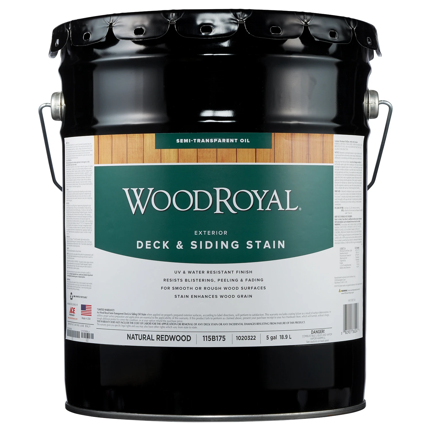 Wood Royal Semi-transparent Natural Redwood Oil-based Deck And Siding Stain 5 Gallon