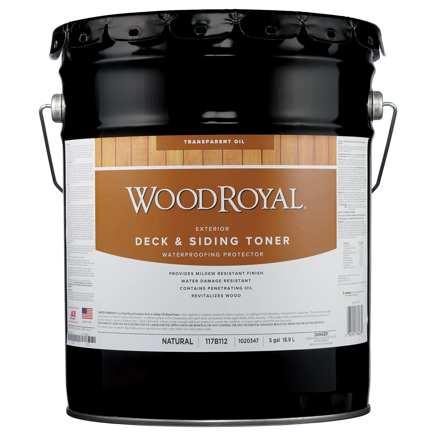 Wood Royal Transparent Natural Oil-based Deck And Siding Toner 5 Gallon
