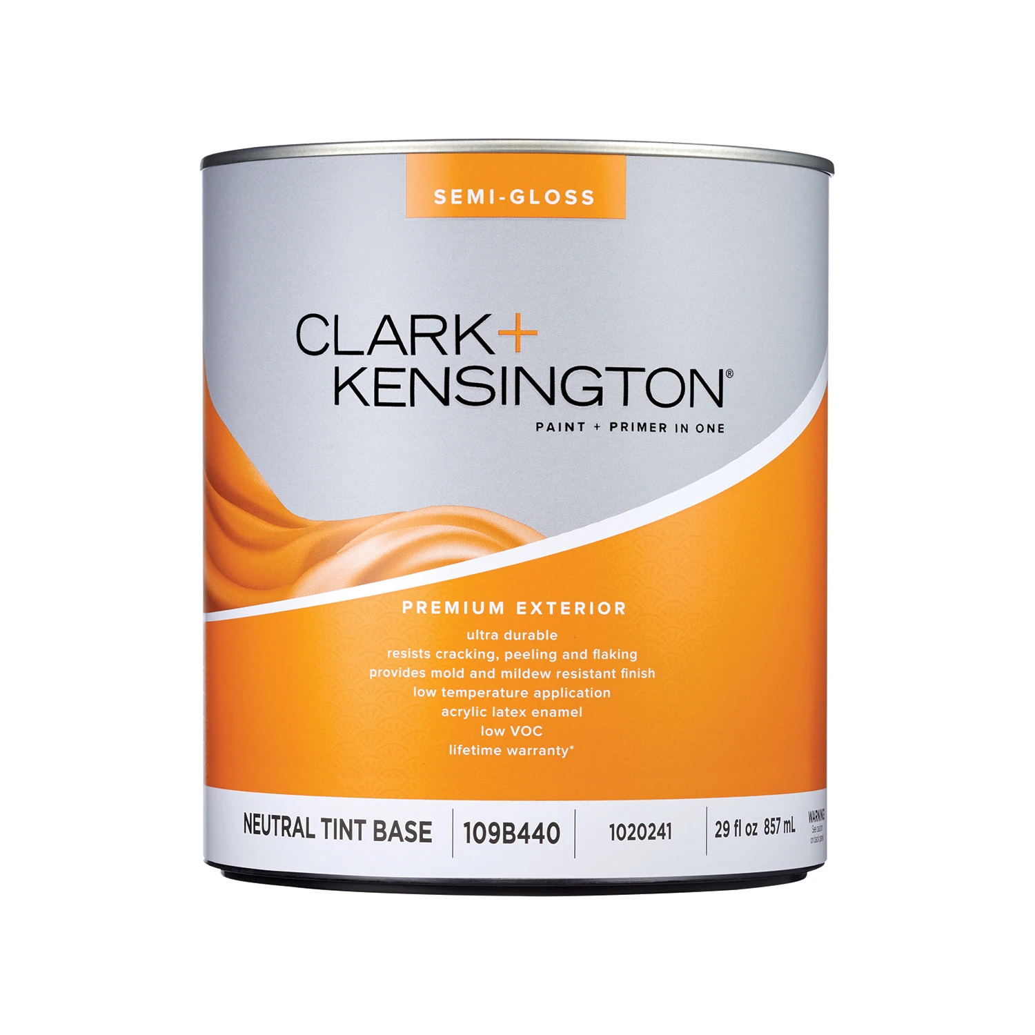 Semi-gloss Tint Base Premium Exterior Paint 1 Quart