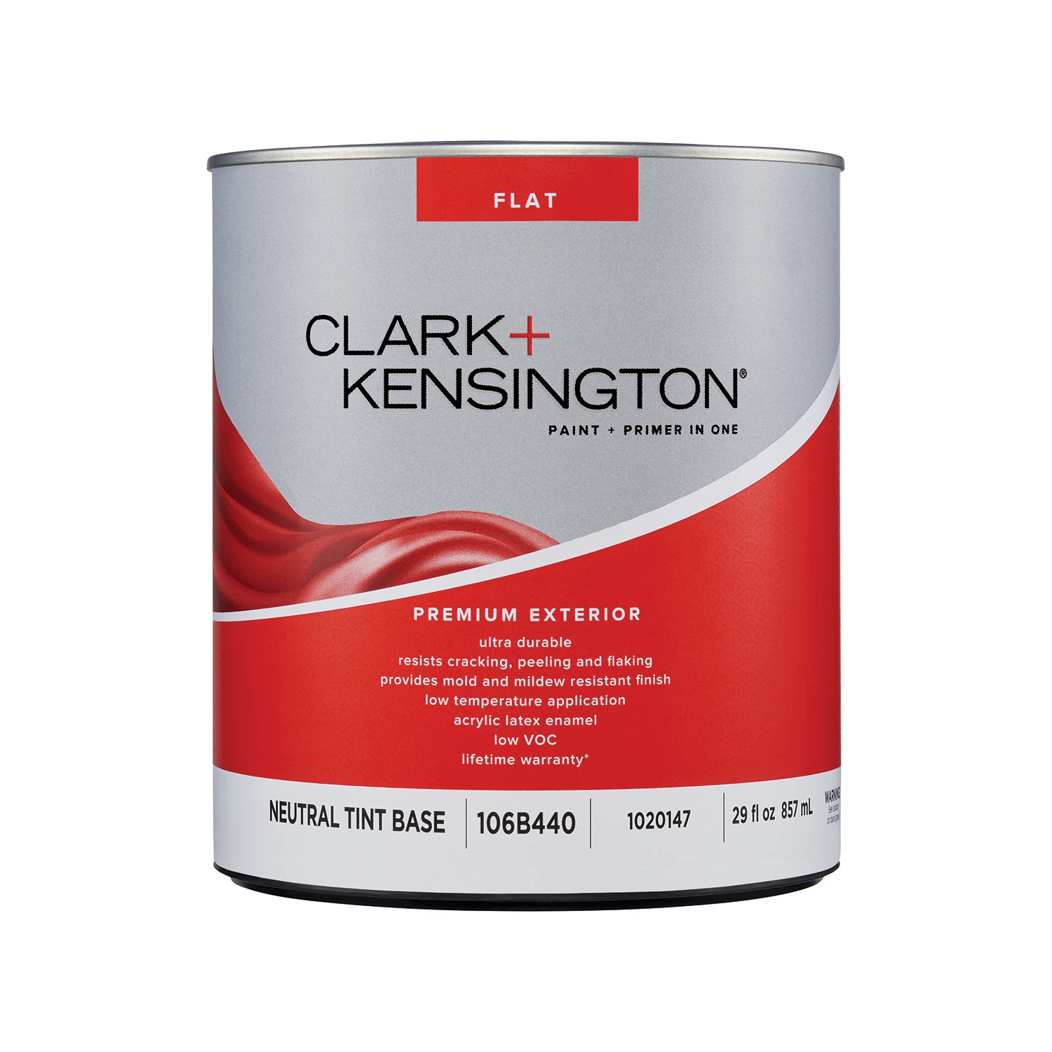 Premium Exterior Flat Tint Base Paint 1 Quart - Mold Resistant