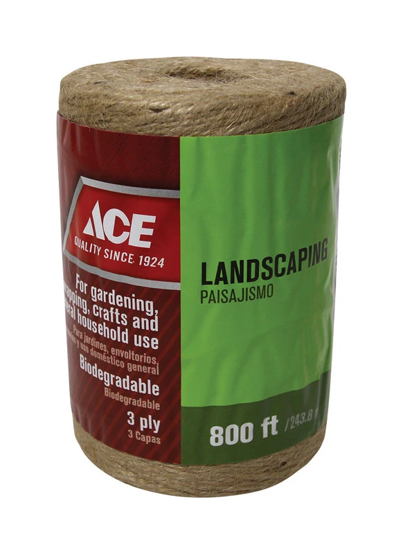 800 Ft. L Natural Braided Jute Twine For Gardening, Crafts, And Bundling