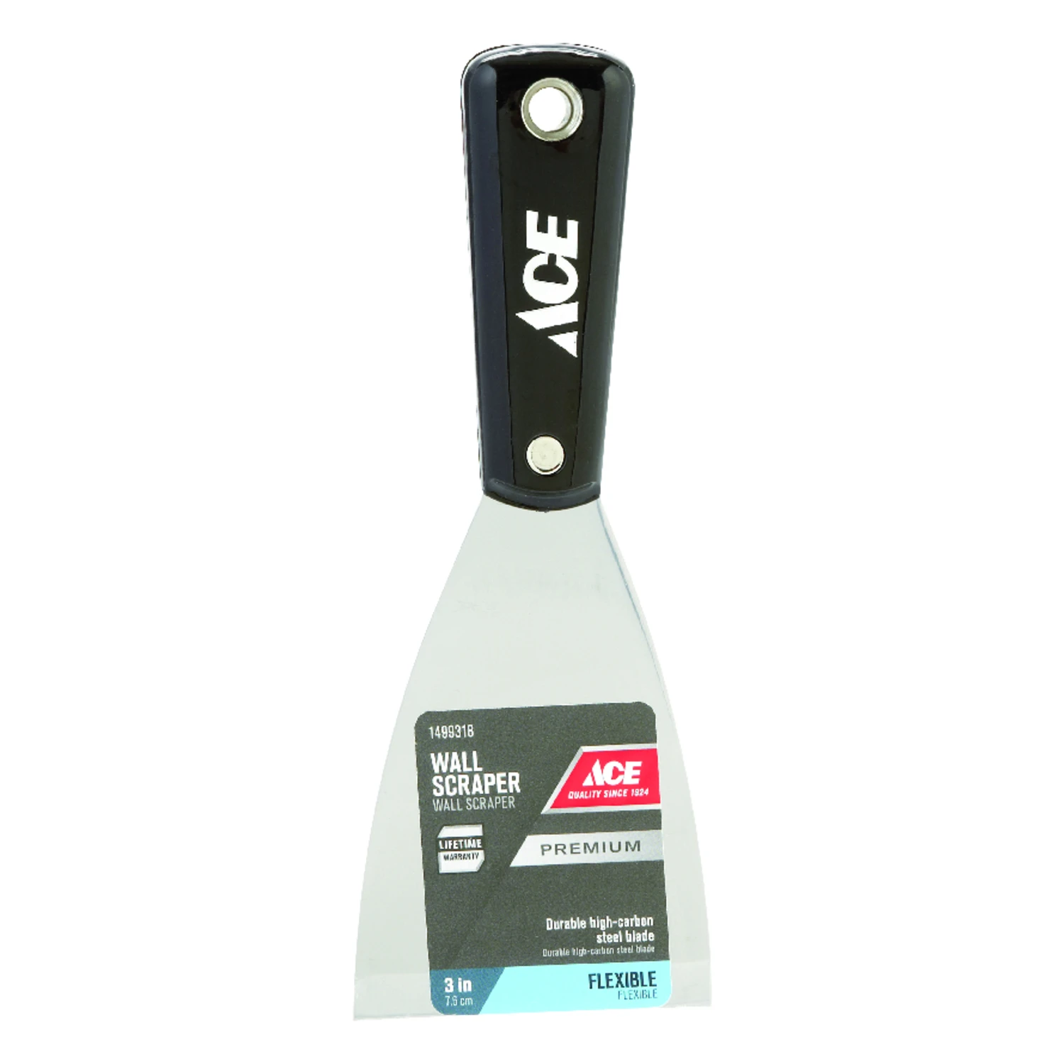 3 Inch Wide Carbon Steel Flexible Wall Scraper With Nylon Handle