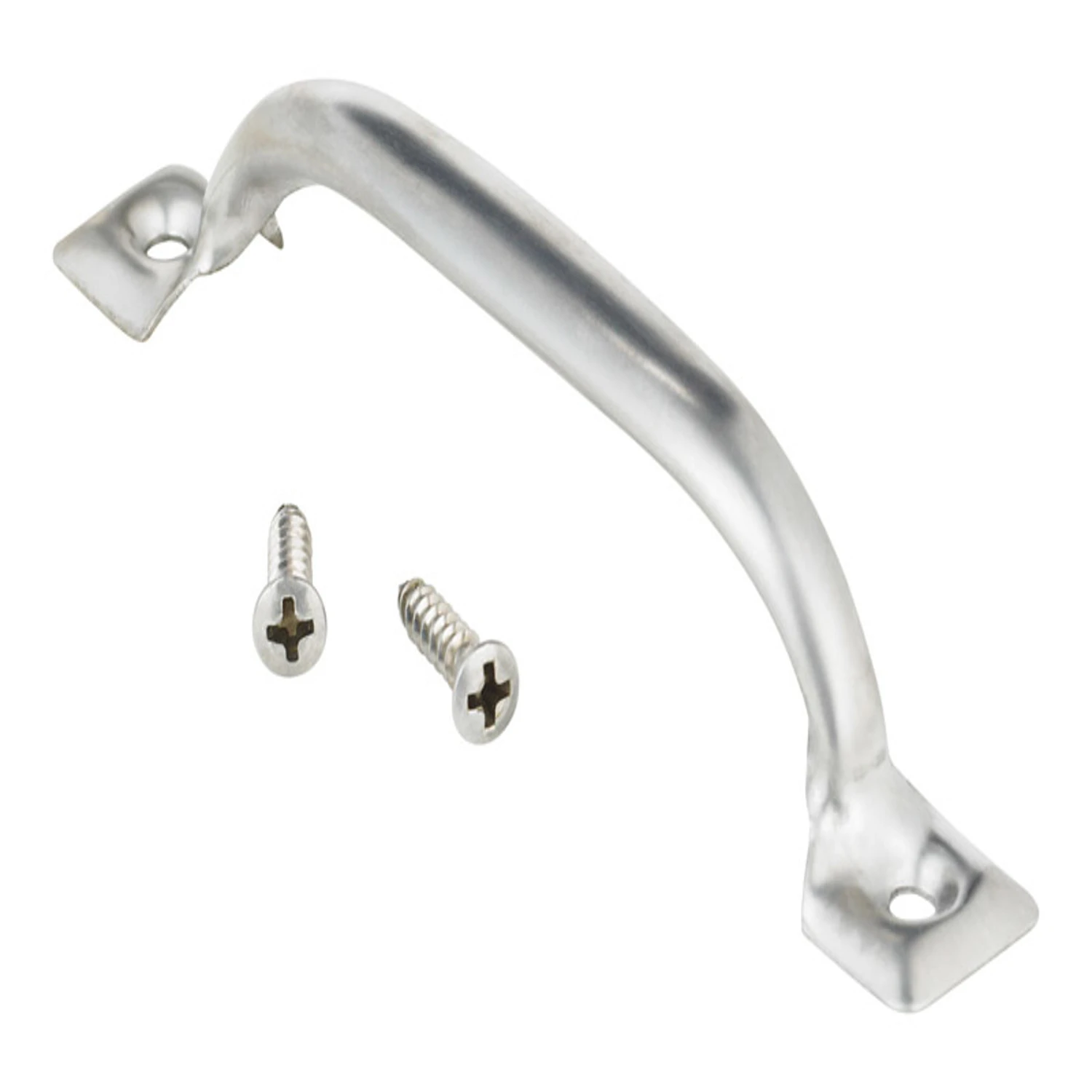 4.8 In. L Silver Stainless Steel Screen Door Pull Handle For Lightweight Doors