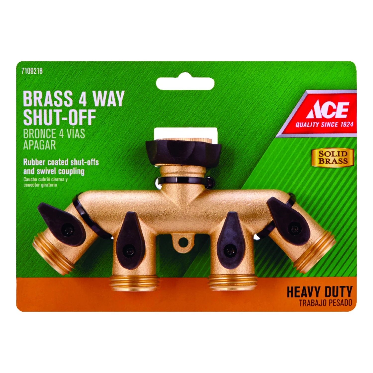 Brass Threaded Female/male Garden Hose Manifold - Model Gt3428