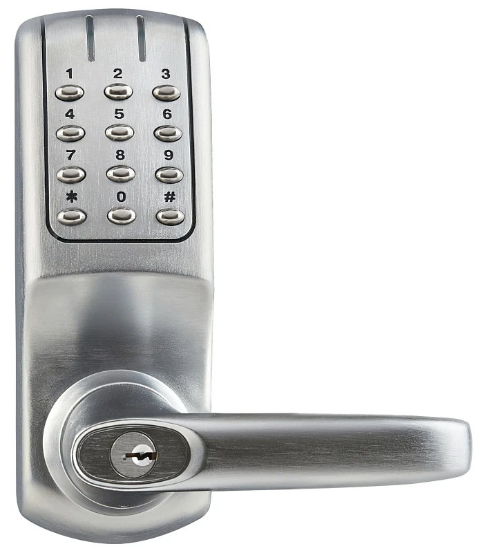 Cl5000 Electronic Keypad Lock, Brushed Steel, 80 User Codes