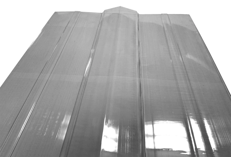 Clear Polycarbonate Roof Panel Ridge Cap 18 In X 51 In