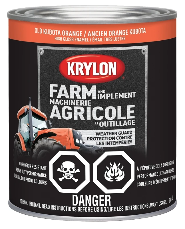 Farm Equipment Paint Old Kubota Orange 32 Oz For Metal And Wood